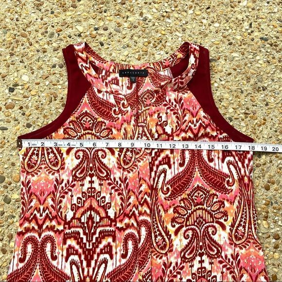 Like New Sanctuary Paisley High Low Boho Tank S - Picture 3 of 8